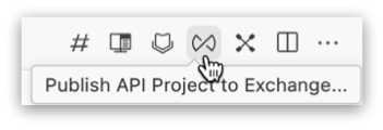 Publish API Project to Exchange icon
