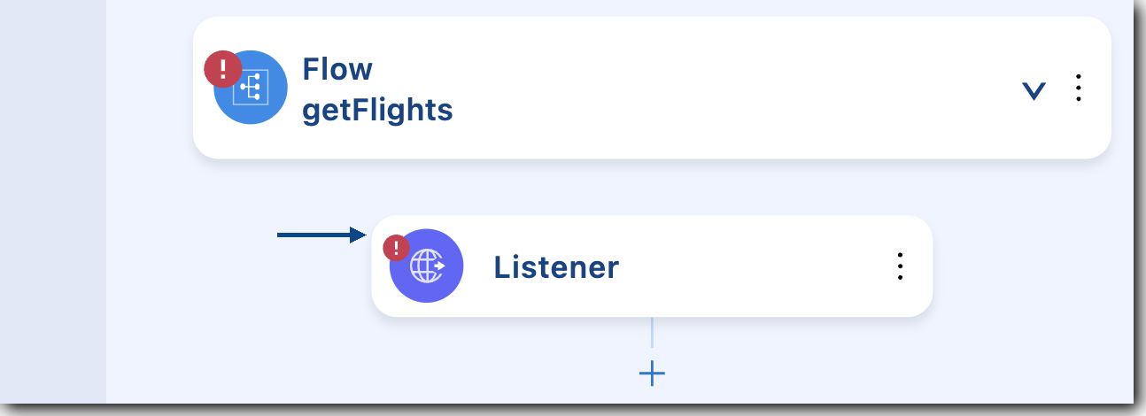 Listener error in the canvas