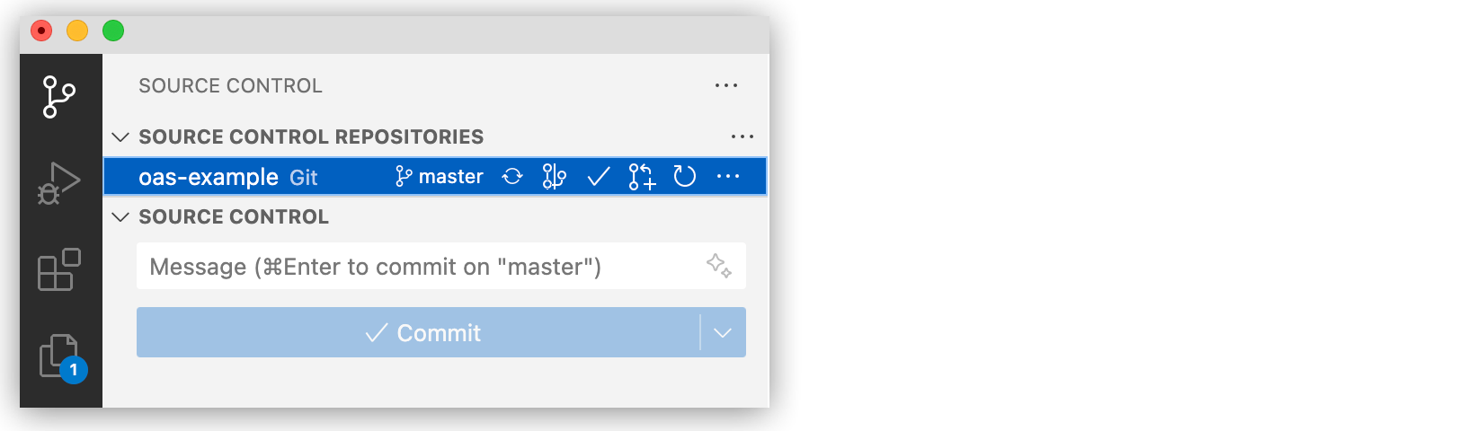 Project source control using MuleSoft VCS
