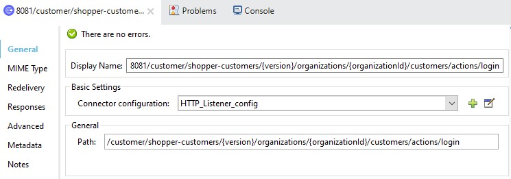 Authorize Customer operation config in General tab