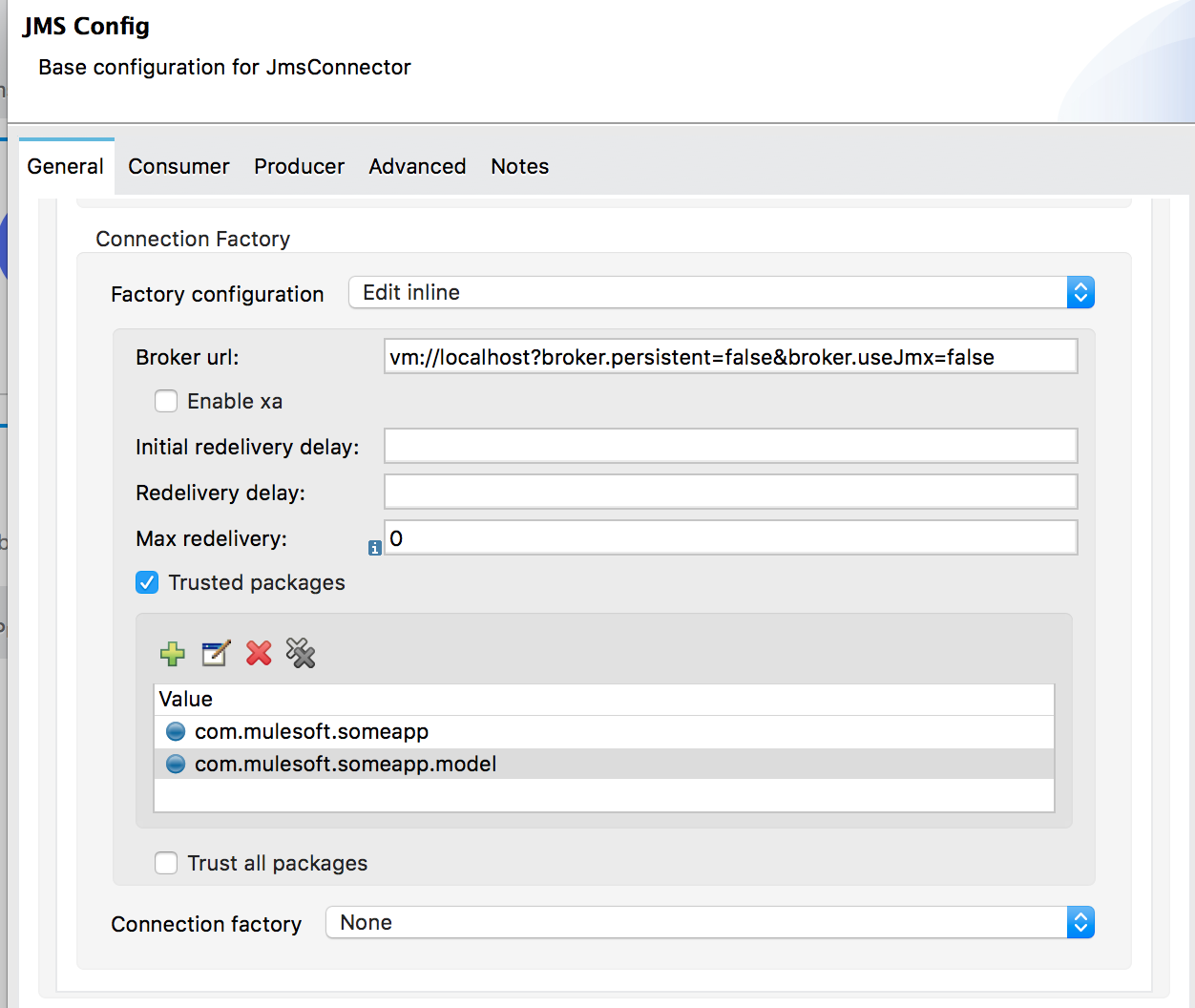 JMS ActiveMQ Trusted Packages