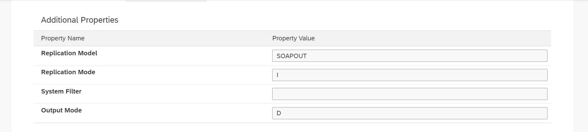 SAP S/4HANA outbound service Output Mode settings