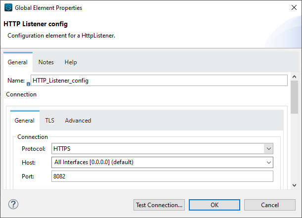 Anypoint Studio HTTP Listener configuration
