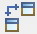 Two icons, one with a plus sign and an arrow, the other a window with a bar at the top