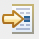 An arrow pointing to a document icon