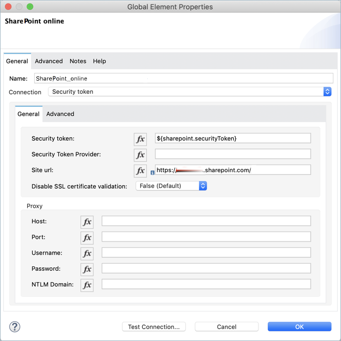 sharepoint security token config