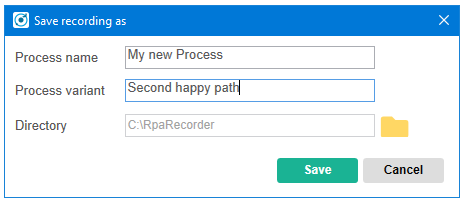 Save Recording As (レコーディングを別名で保存)