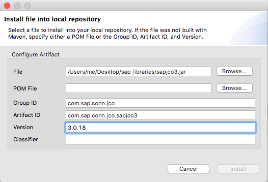 sap connector configuration 03 in