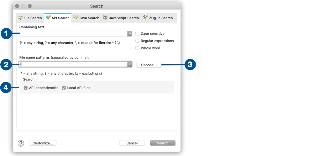 api search