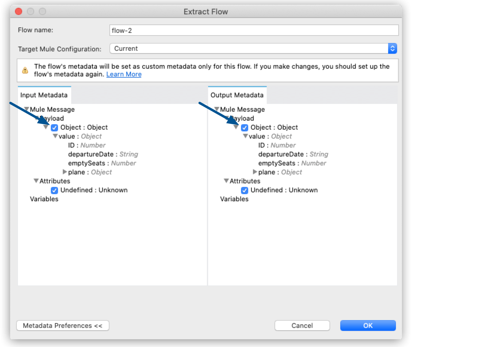 extract flow metadata