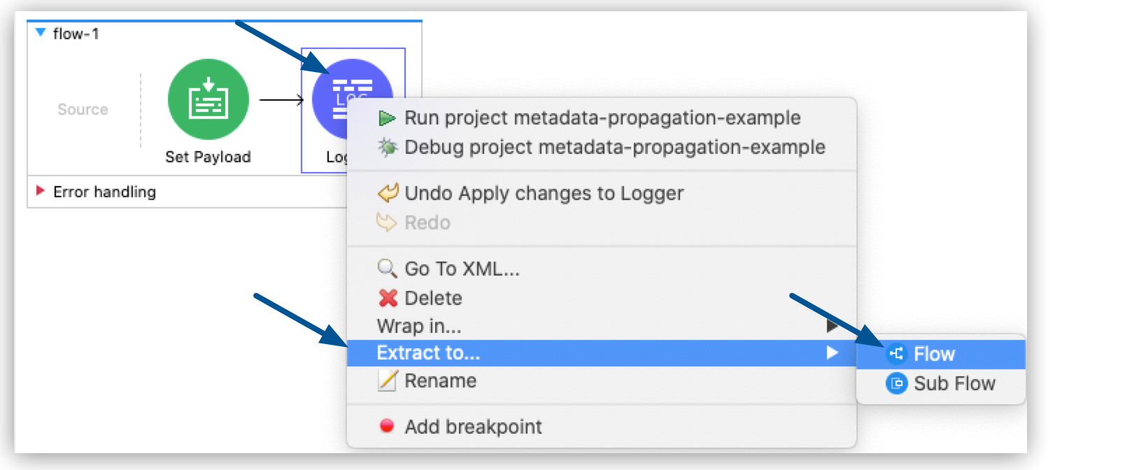 extract operation metadata