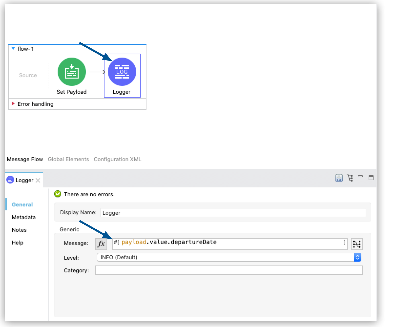 logger metadata case 2