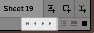 Navigationssteuerung zum schnellen Wechseln zwischen Registerkarten in einer Arbeitsmappe.