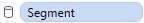 Ein blauer Button mit der Aufschrift „Segment“.
