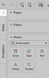 Pfeilsymbol „Erweitern“, um die Seitenleiste in Tableau Cloud anzuzeigen.
