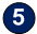 A blue circle with a white number 5 in the centre.