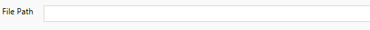 Un champ de texte intitulé «&nbsp;Chemin d’accès du fichier&nbsp;».