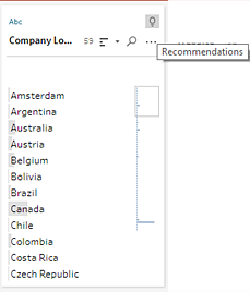 Recommandations dans Tableau Prep.