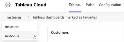 Options de changement de site