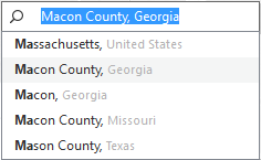 맵 작업 영역 도구 모음입니다.