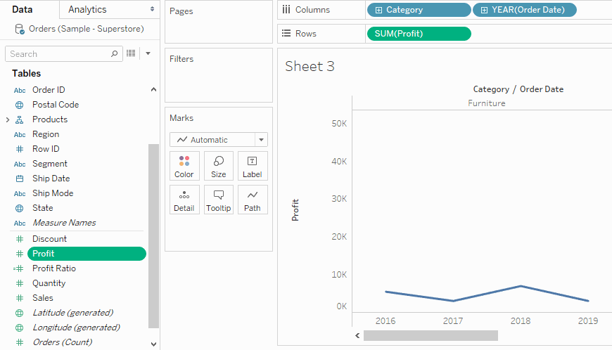 필드의 기본 속성을 변경합니다.