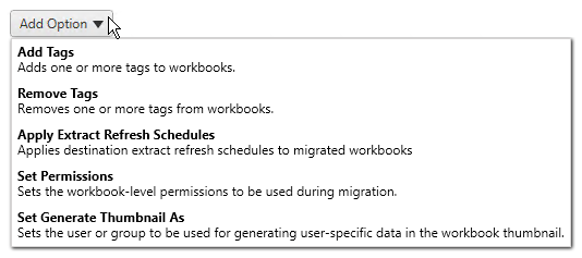 태그 관리 및 사용 권한 설정을 포함하여 통합 문서 게시 옵션을 추가하는 인터페이스입니다.