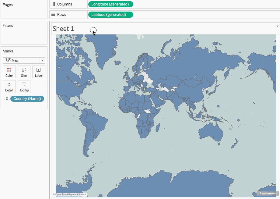 Voeg een dubbele as toe aan een kaart.
