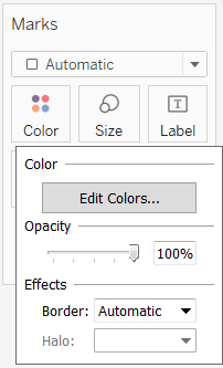 Marca o cartão com as opções de cores destacadas.