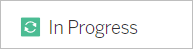 Ikonen för pågående jobb.
