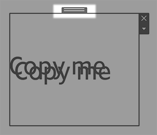 คัดลอกหรือย้ายแถบที่ไฮไลต์ในแดชบอร์ด