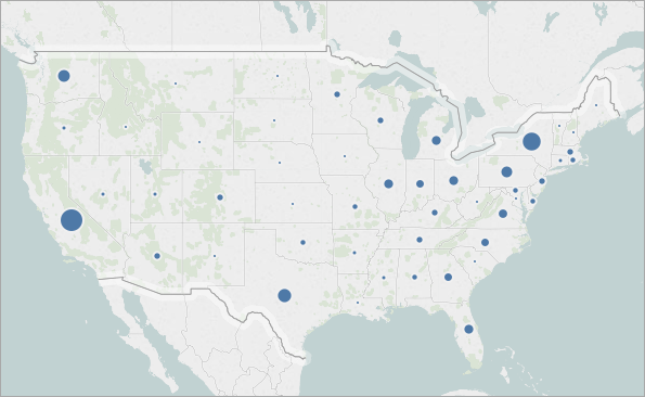 แผนที่เรียบง่ายของสหรัฐอเมริกา