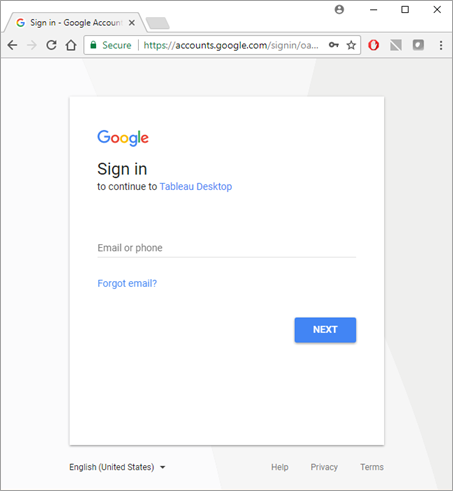 Google Analytics 登录屏幕，包含用于输入您的电子邮件或电话号码的字段。