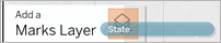 拖放到“添加标记层”上的“State”（州/省/市/自治区）维度。