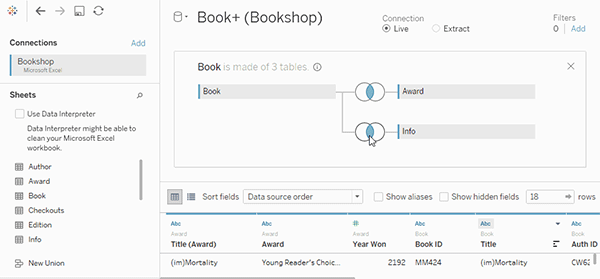 Edit a data join.