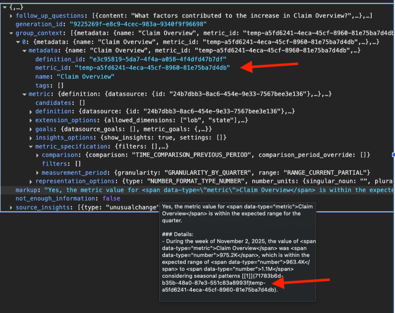 Example showing how to use the metric_id from a citation to create a link to the corresponding metric.
