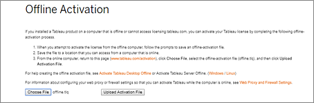 Pasos para la solución de problemas de activación de Tableau Prep sin conexión.