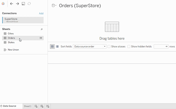 Modèle de données avec une analyse de table unique.