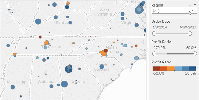 Un Viewer peut filtrer les données sur Tableau Cloud.