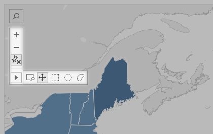 La barre d’outils d’affichage.
