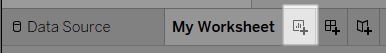 새 워크시트 단추입니다.