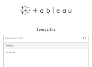 Pesquisa do site do Tableau.