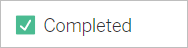 เครื่องหมายถูกสีเขียวจะปรากฏถัดจากคำว่า "เสร็จสมบูรณ์"